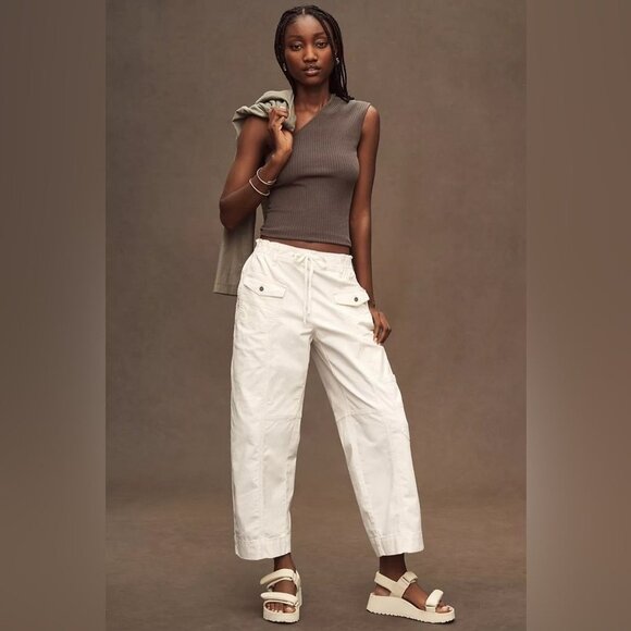 NW Size 2X - Anthropologie Cotton Pilcro Drawstring Pocket Pants (NWT USD 128) - Picture 6 of 13